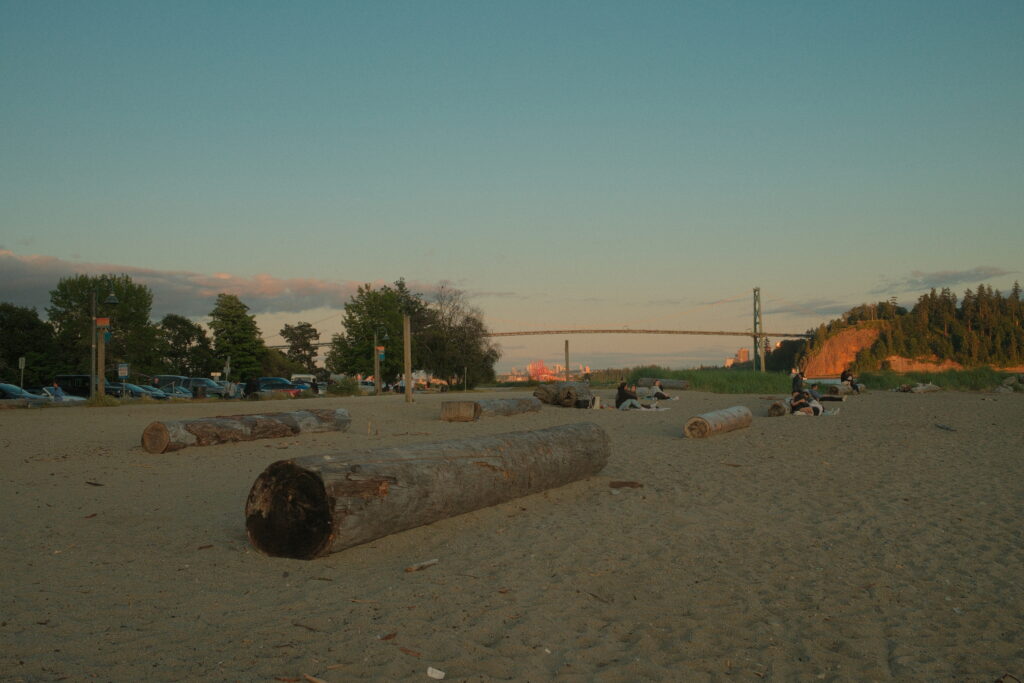 Photo of West Vancouver at golden hour, taken with Fujifilm X100vi using film recipe